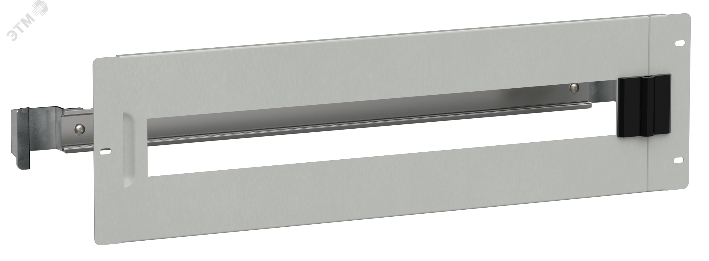 Фото товара TITAN Панель ЛМА поворотн. 400 (1х12) H=150 с DIN-рейкой TI-00D-PMR-040