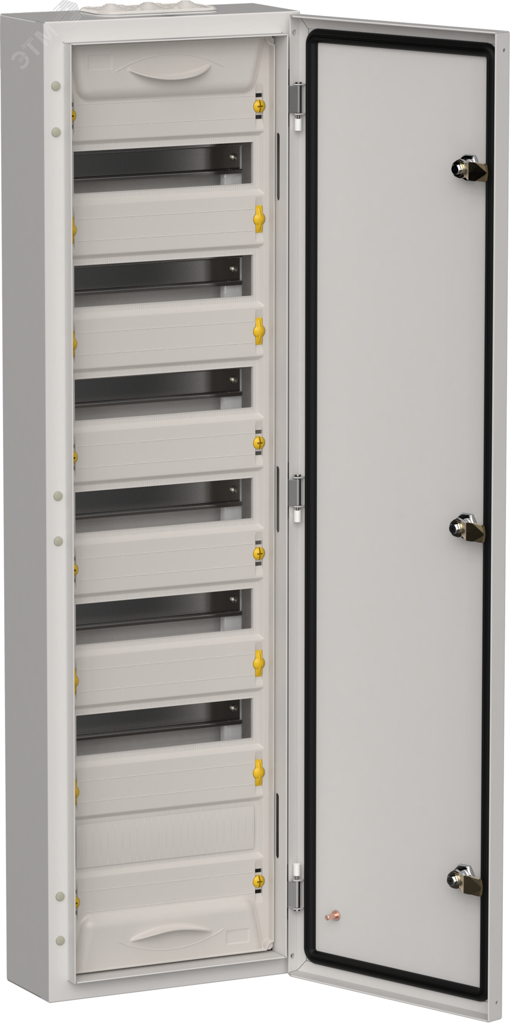 Фото товара TITAN 5 Корпус мет. ЩРн-84 (1х84) 1085х310х140 IP54 сер TI5-50-N-084-54-7035