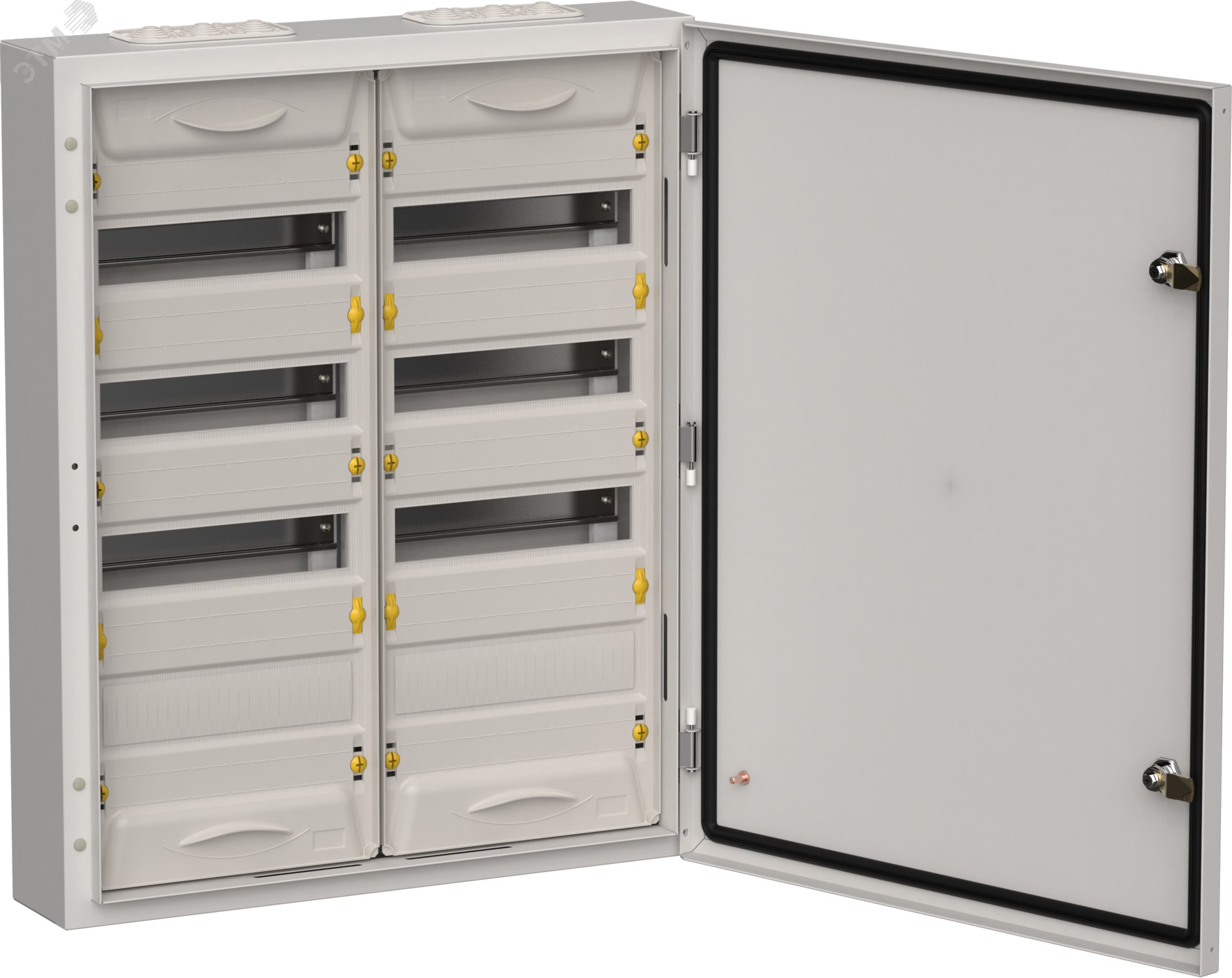 Фото товара TITAN 5 Корпус мет. ЩРн-96 (2х48) 710х570х140 IP54 сер TI5-50-N-2X048-54-7035