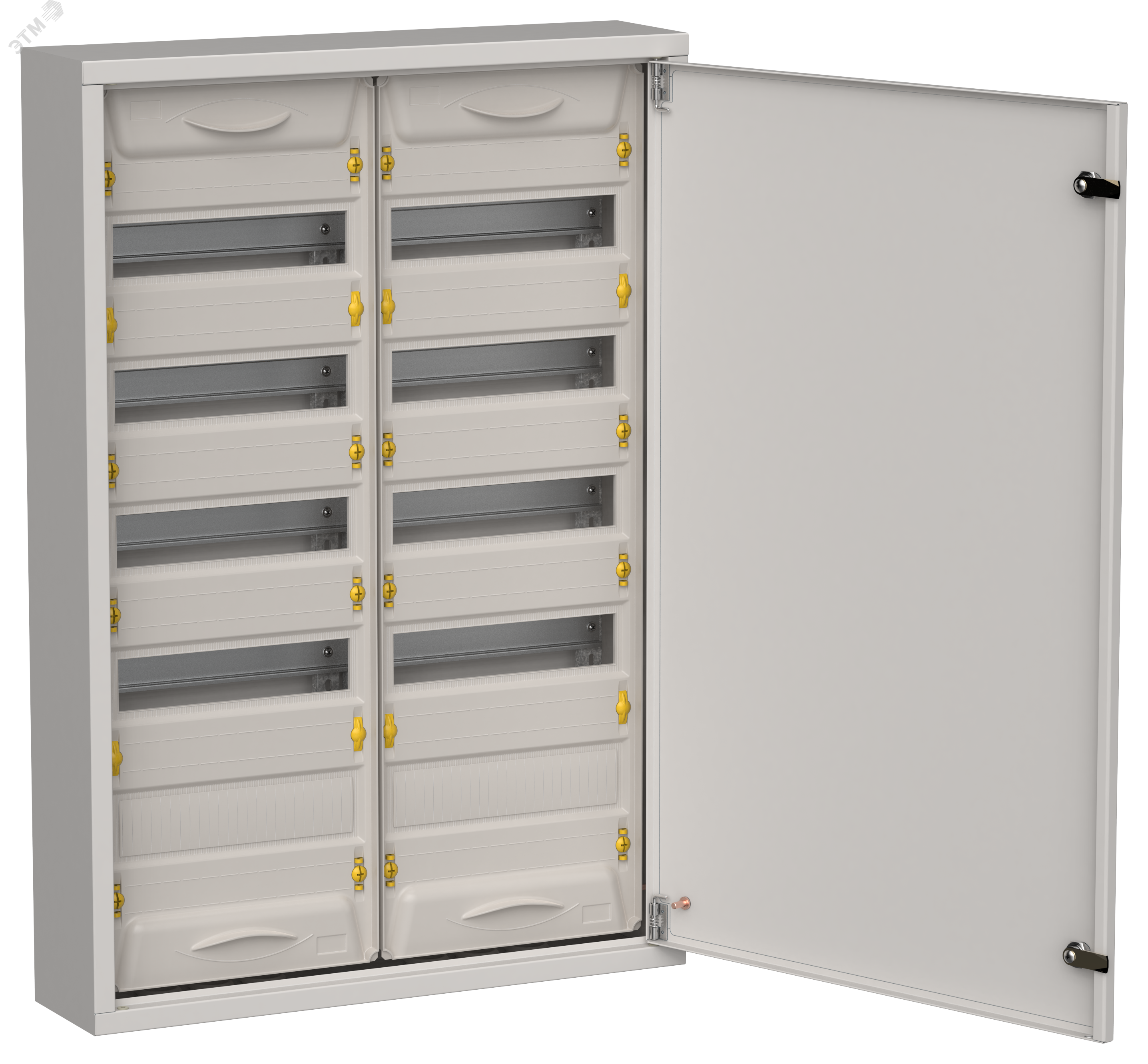 Фото товара TITAN 5 Корпус металлический ЩРн-120 (2х60) 835х570х140мм IP31 серый (одна дверь) IEK TI5-50-N-2X060-31-7035