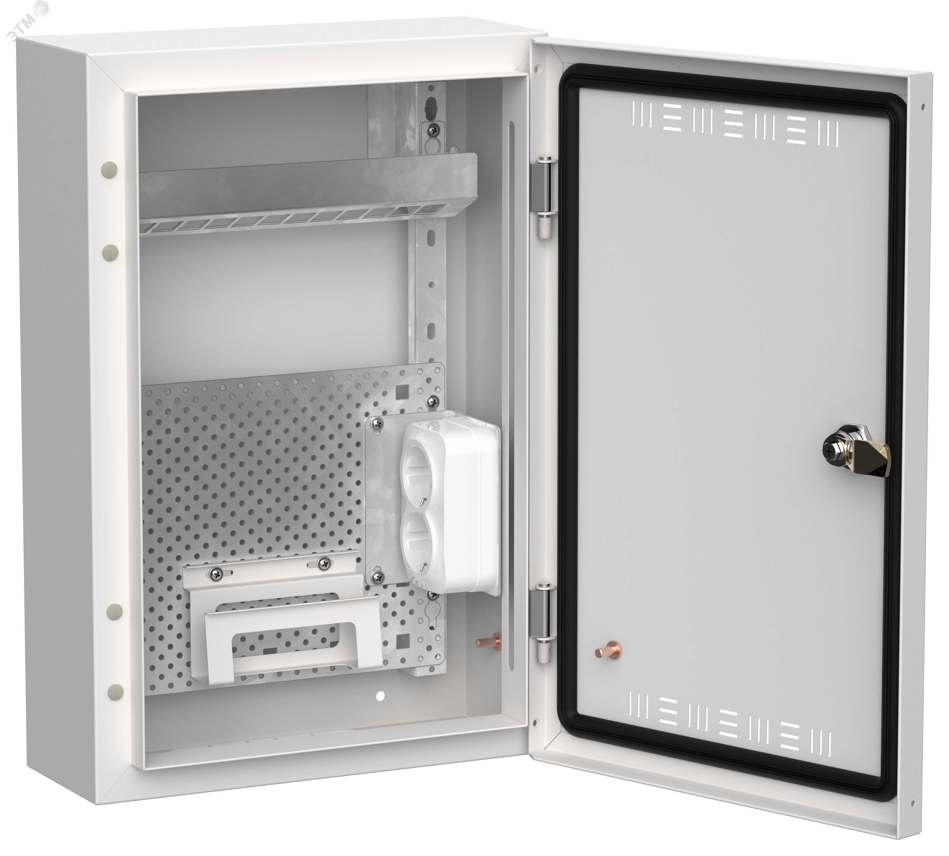 Фото товара TITAN 5 Корпус мультимедиа ЩРн-24 (1х24) 460х310х140мм IP30 белый IEK TI5-51-N-024-30