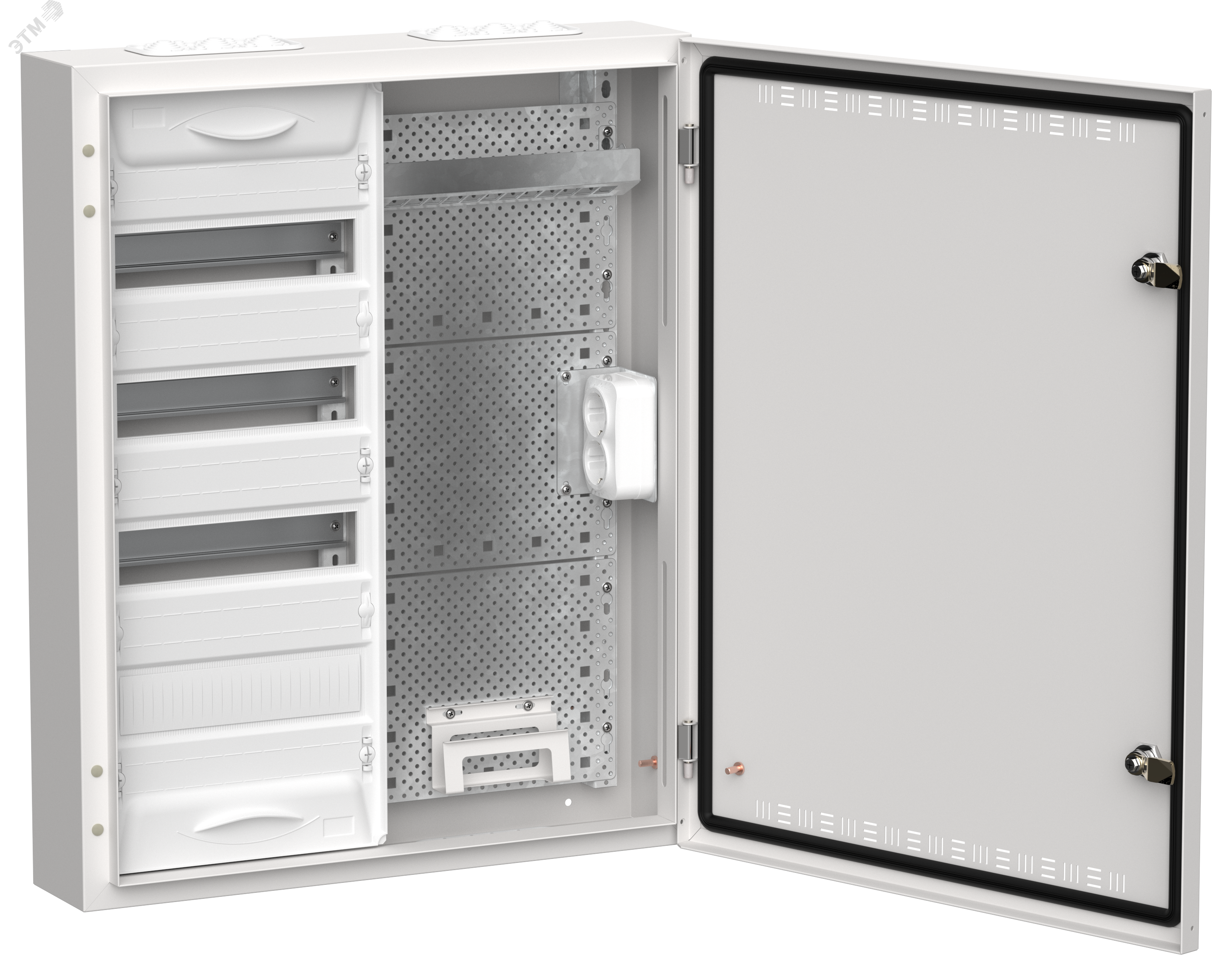 Фото товара TITAN 5 Корпус комбинированный ЩРн-48 (2х48) белый IEK TI5-51-N-2X048-30