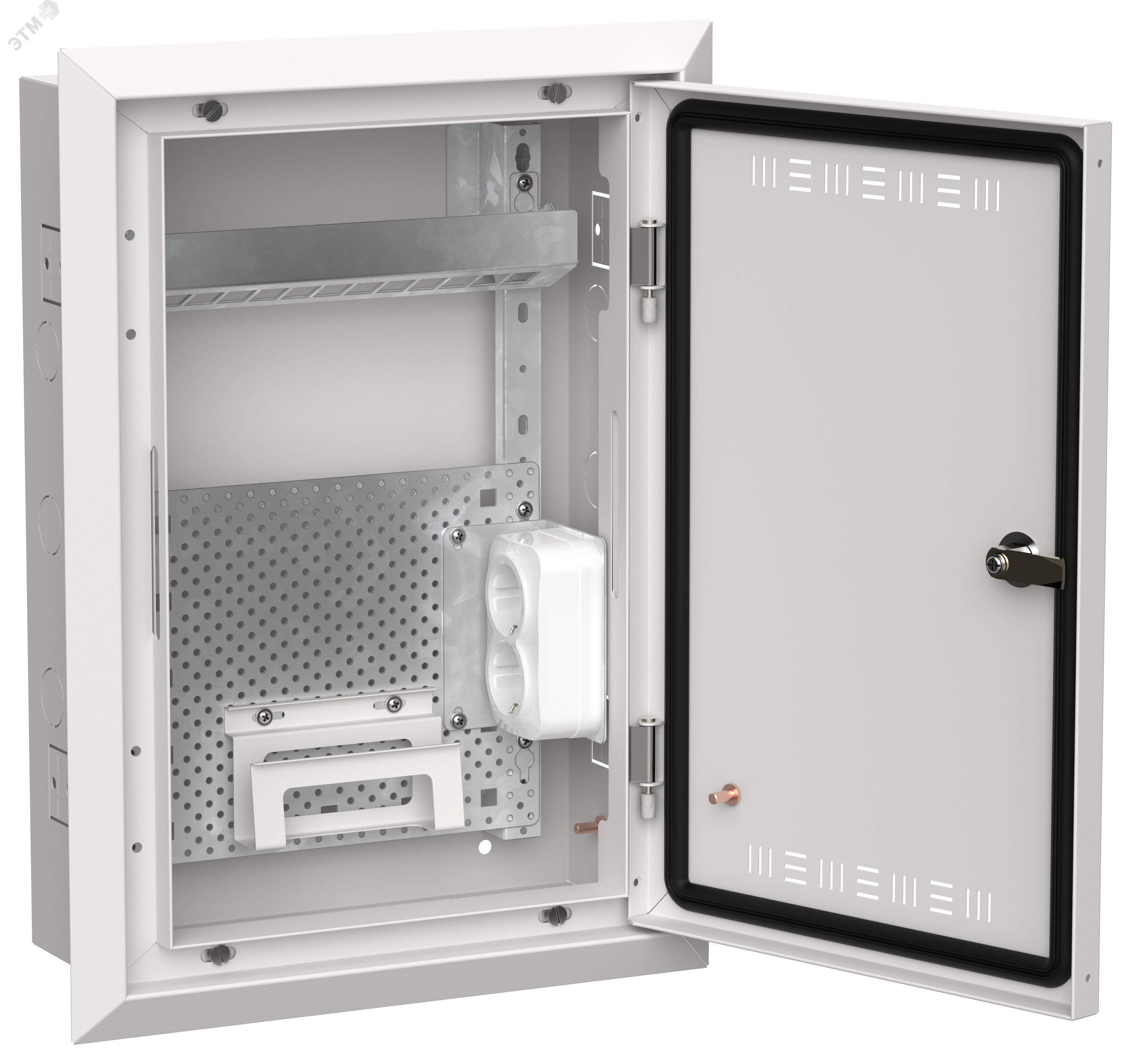 Фото товара TITAN 5 Корпус мультимедиа ЩРв-24 (1х24) 505х365х130мм IP30 белый IEK TI5-51-V-024-30