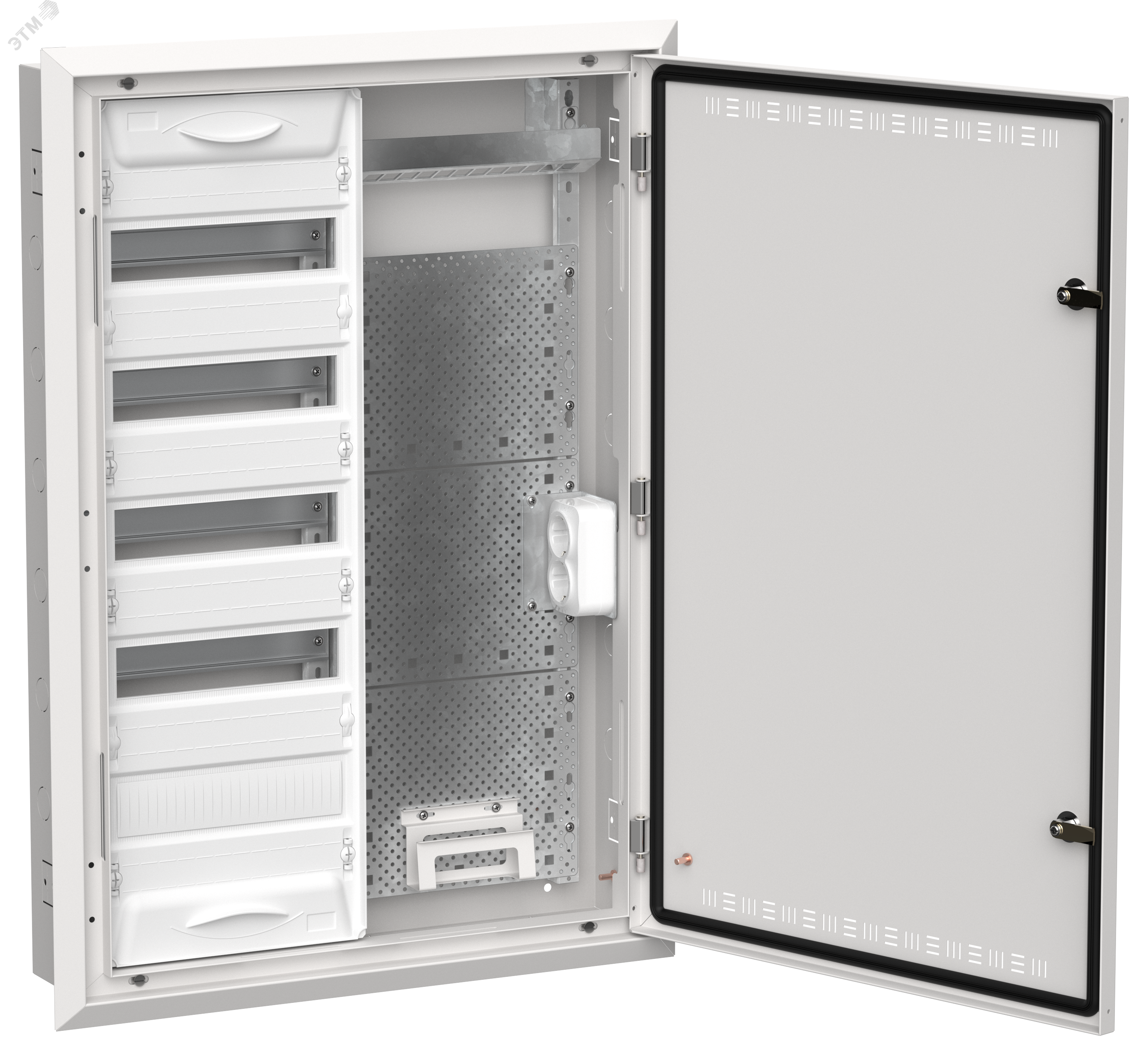 Фото товара TITAN 5 Корпус комбинированный ЩРв-60 (2х60) белый IEK TI5-51-V-2X060-30