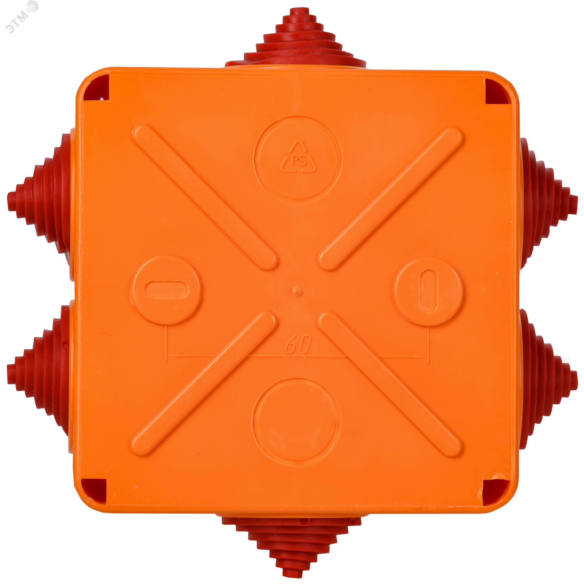 Коробка расп. огн. ПС 100х100х50мм 4P 4мм2 IP55 6 вв. UKF30-100-100-050-4-4-09