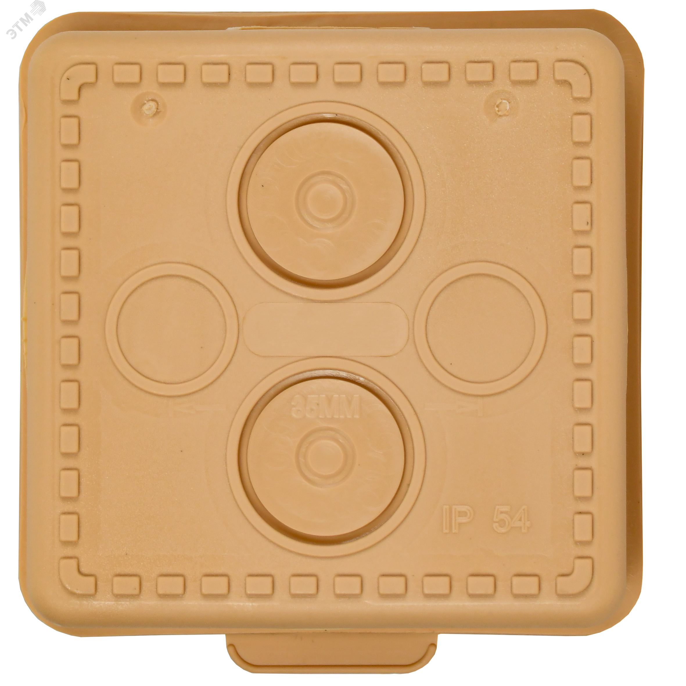 Коробка расп. КМ 65х65х50мм о/к IP54 4 вв. сосна UKO31-065-065-050-K34-54