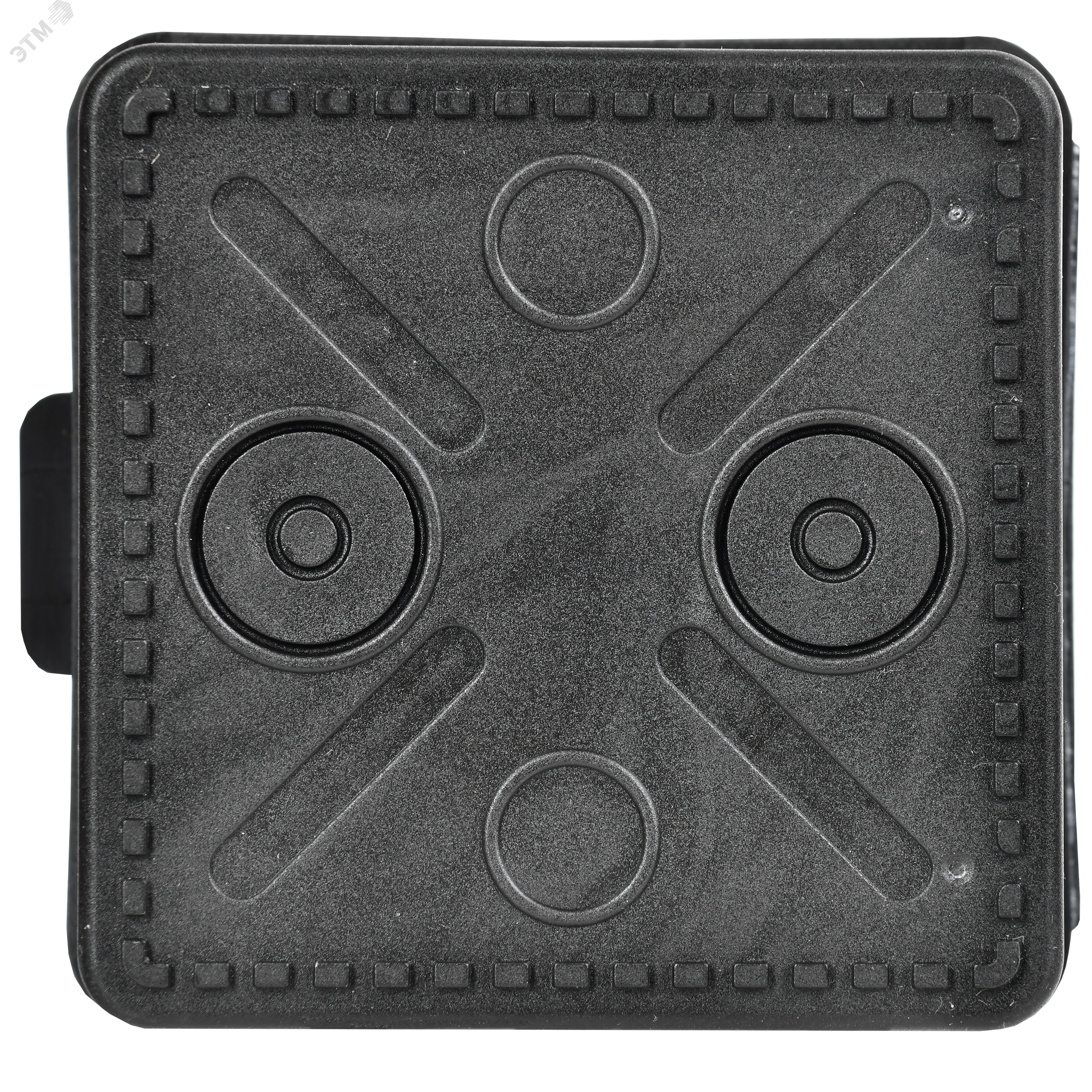 Коробка расп. КМ41238 80х80х50мм о/к IP54 7 вв. черная UKO31-080-080-050-K02-54