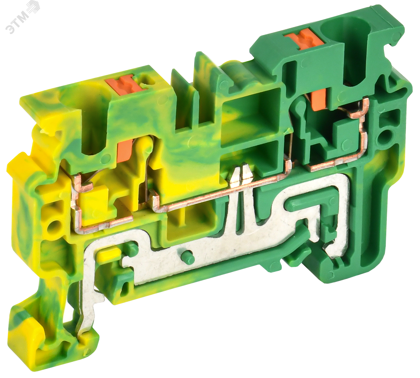 Колодка клеммная CP-PEN земля 4мм2 желто-зеленая YCT21-00-K52-004