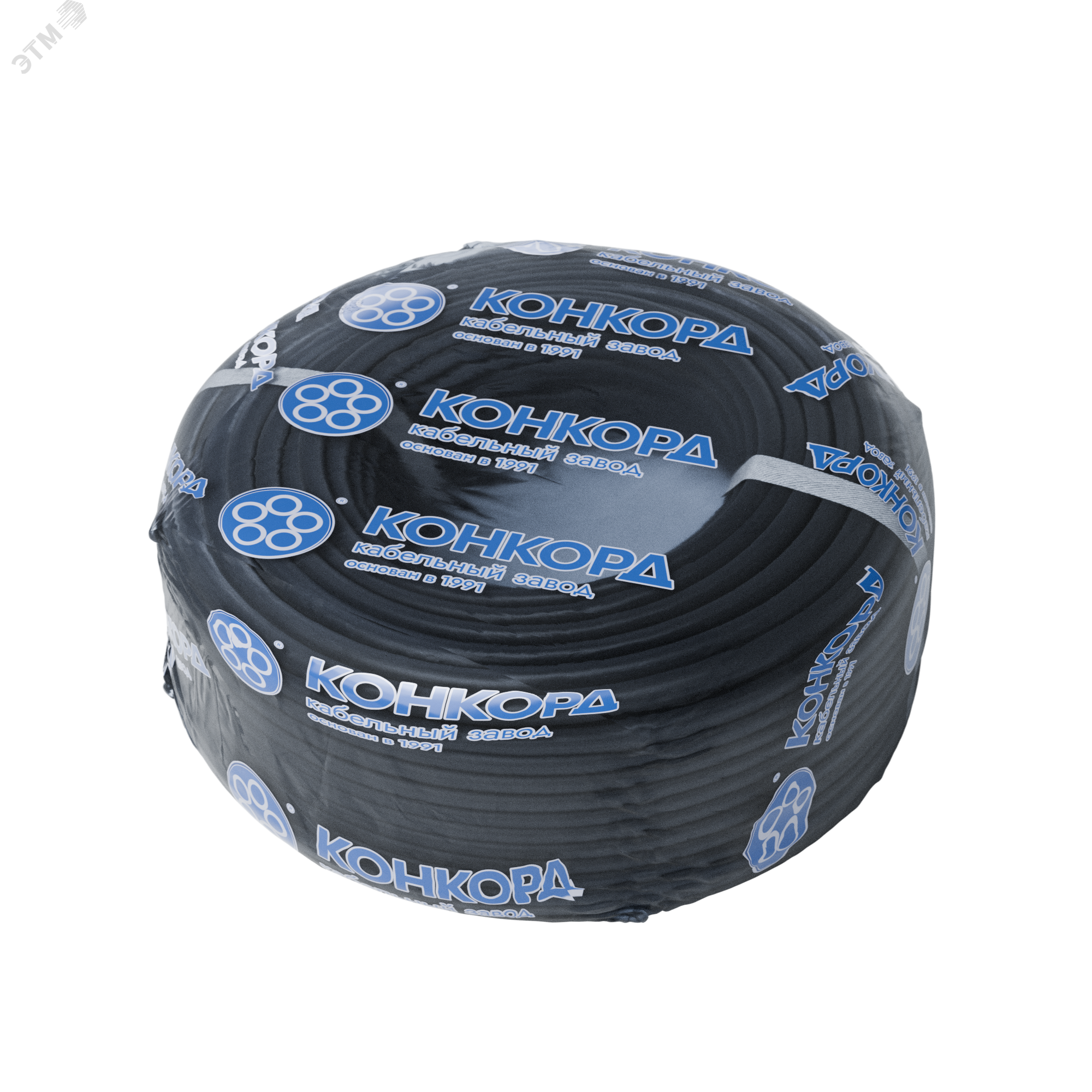 Провод ПВС 2х1,5+1x1,5 черный бухта 100м 4763