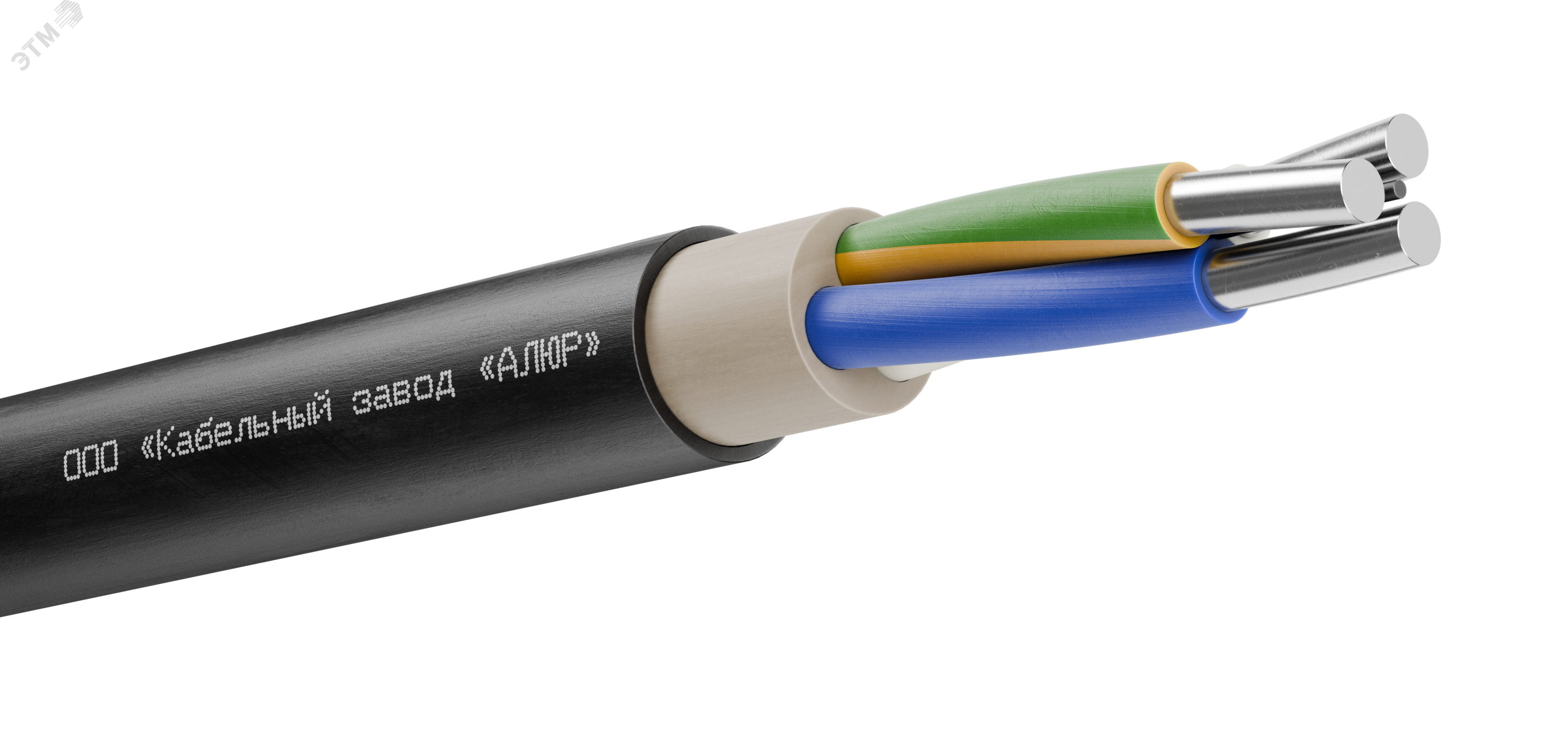 Кабель АВВГнг(А)-LS 3х16.0 ок(N PE)-0.66 00-00001557