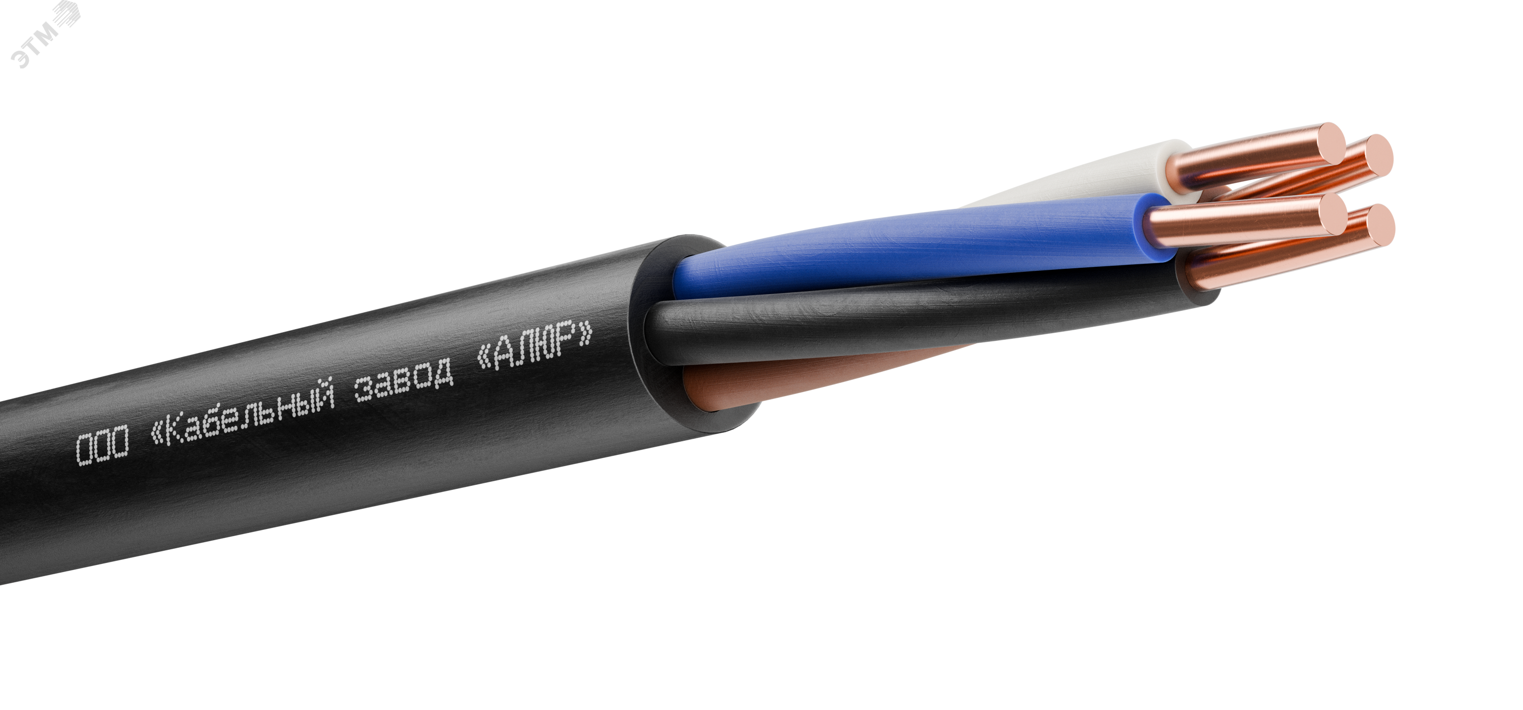 Кабель силовой ВВГнг(А)-LS 4х1.5 (N)-0.660 однопроволочный 00-00005480