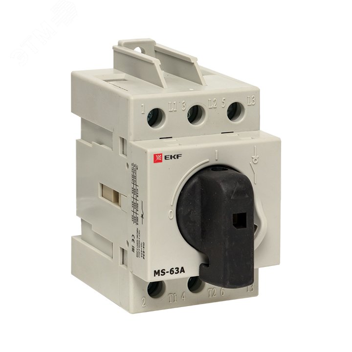 Рубильник мод. 3п MS-63A на DIN-рейку ms-63d