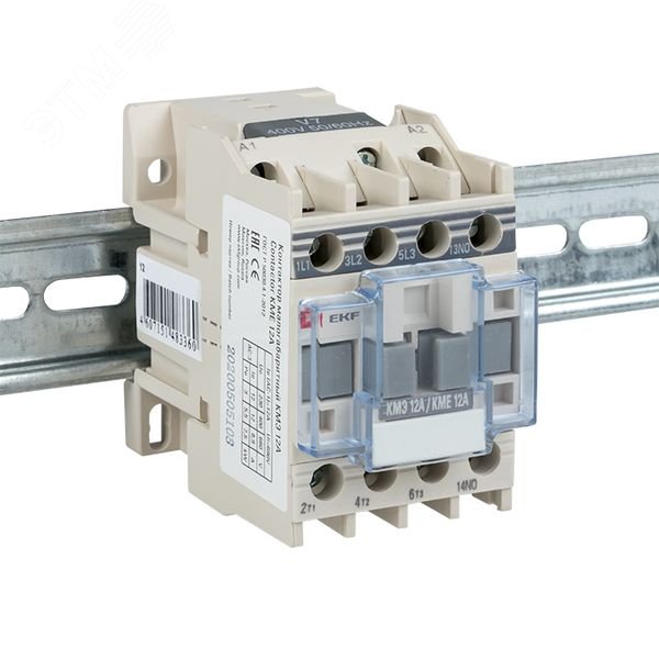 Контактор КМЭ 12А кат. 220В AC 1НО ctr-s-12-220