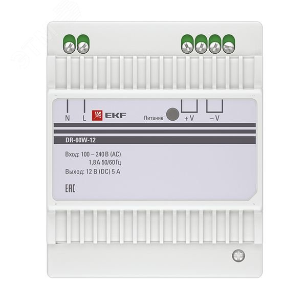 Блок питания 12В DR-60W-12 PROxima dr-60w-12