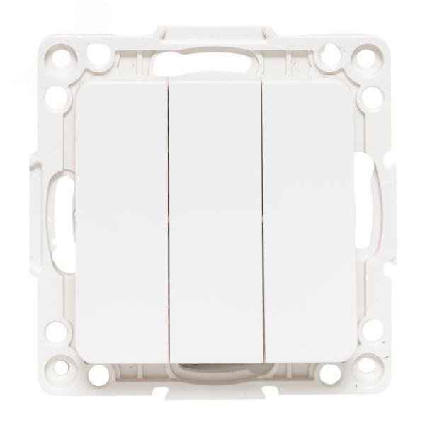 Выключатель 3-кл. Стокгольм 10А механизм бел. PROxima EYV10-024-10