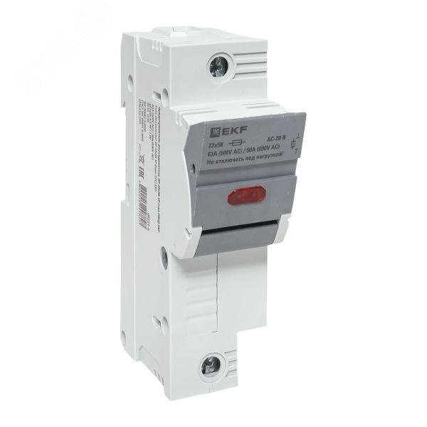 Фото товара Предохранитель-разъединитель DF 22х58 1Р (тип ПВЦ) EKF