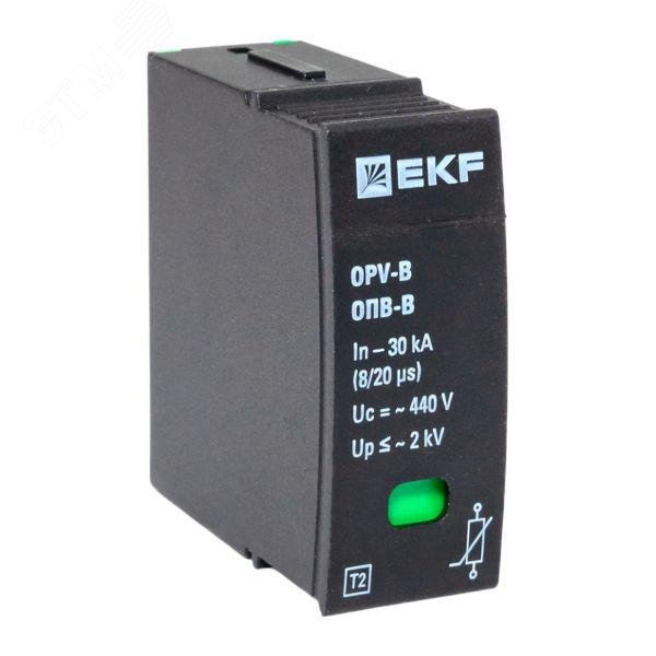 Фото товара Сменный модуль к ОПВ-B In-30кА 440В с сигнализацией EKF