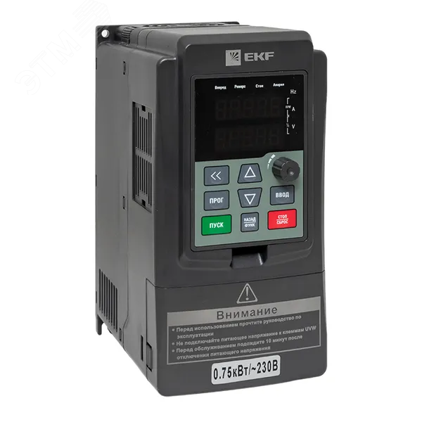 Фото товара Преобразователь частоты 0.75/1.5кВт 1х230В VECTOR-100 PROxima VT100-0R7-1B
