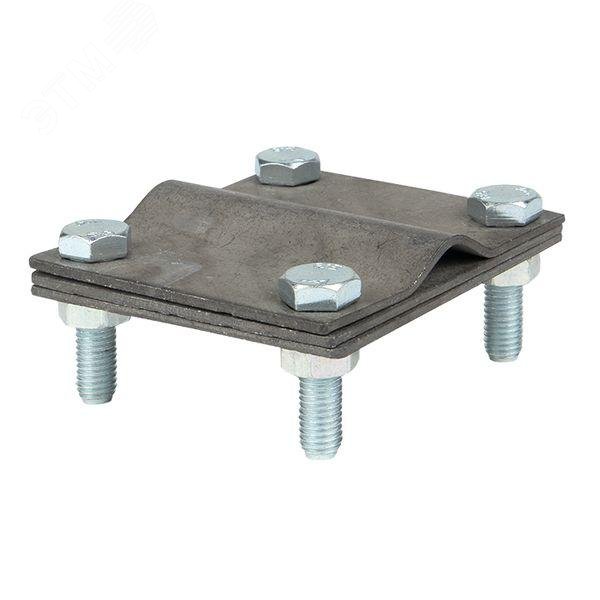 Фото товара Зажим заземлитель 20 - полоса 50 (пластина 70*80мм) HZ PROxima lp-57080