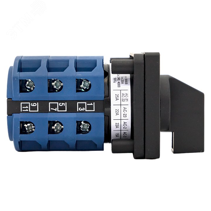 Переключатель кулачковый ПК-1-23 3П 25А "1-0-2" pk-1-23-25