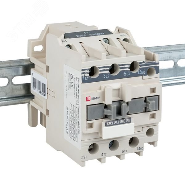 Контактор КМЭ 32А кат. 220В AC 1НО ctr-s-32-220