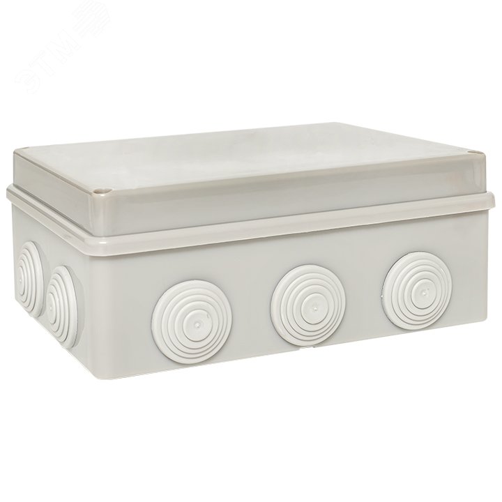 Коробка распределительная КМР-050-042 пылевлагозащитная, 10 мембранных вводов, уплотнительный шнур (190х140х70) PROxima plc-kmr-050-042