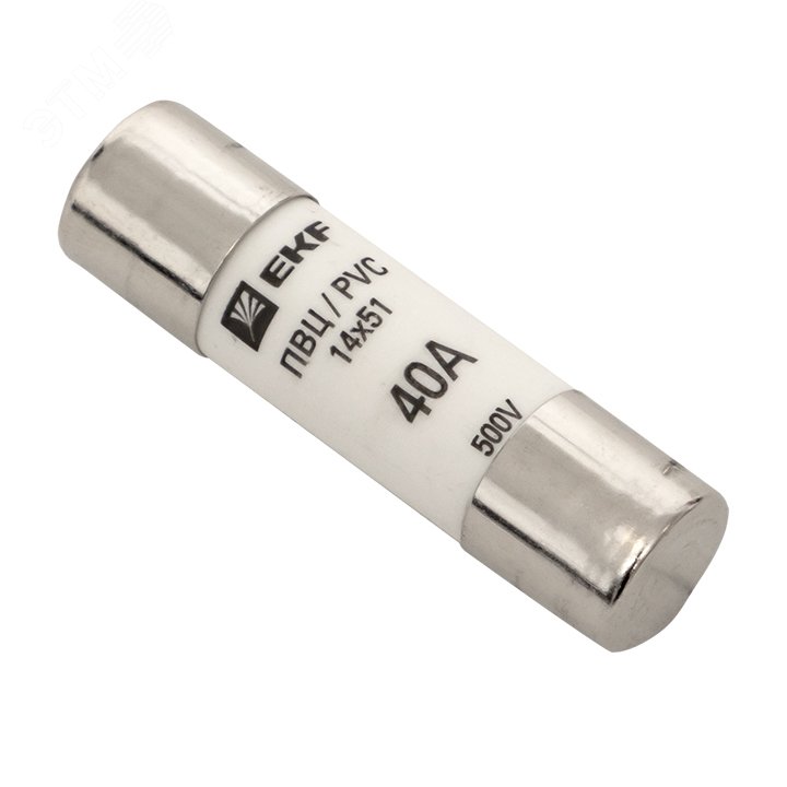 Вставка плавкая цилиндрическая ПВЦ 14х51 40А pvc-14x51-40