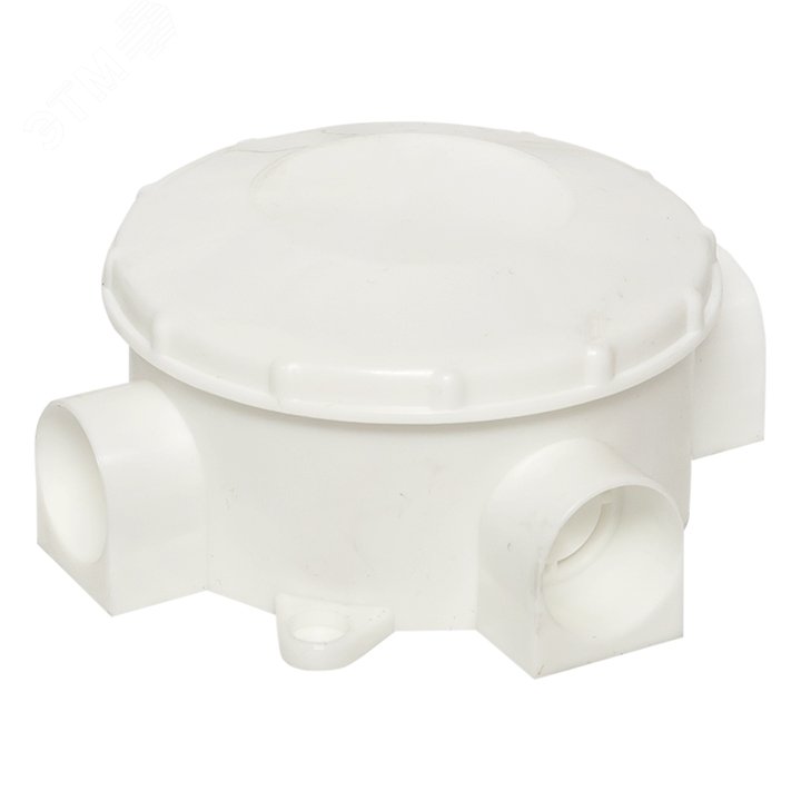 Коробка распределительная КМР-040-040 трехрожковая белая (70х35) PROxima plc-kmr-040-040