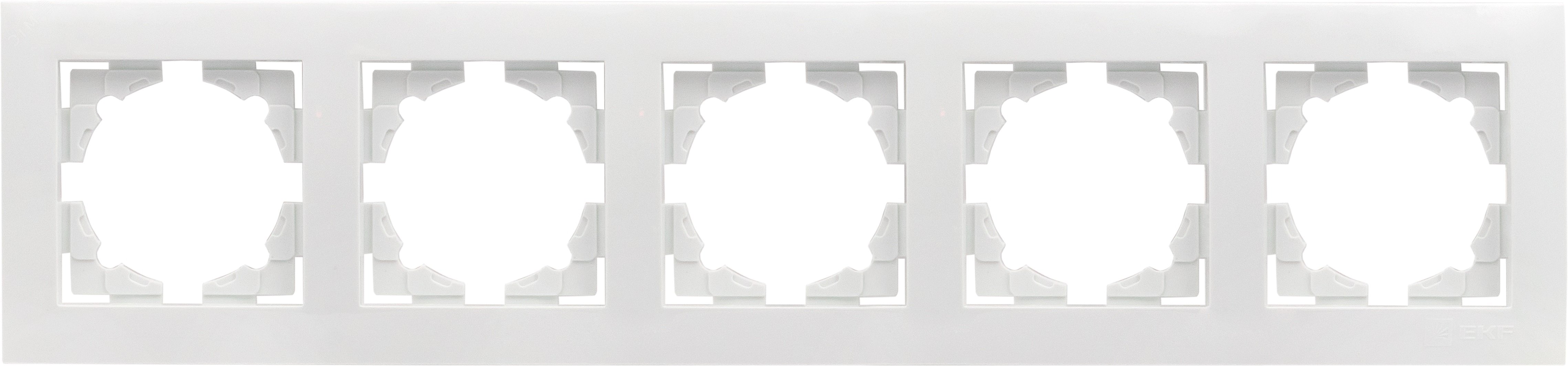 Валенсия рамка 5-местная белая PROxima EWM-G-305-10