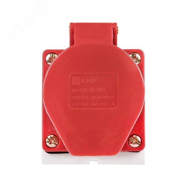 Розетка наружн. уст. 32А 380В 3P+РЕ+N IP44 (125) ps-125-32-380