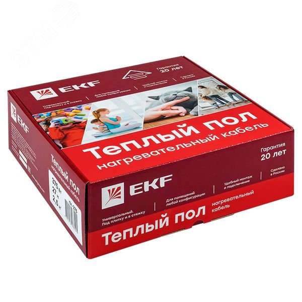 Комплект "Теплый пол" (кабель) 1200Вт 80м 8.0кв.м nk-1200