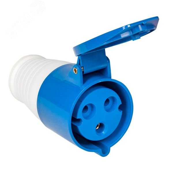 Розетка кабельная 16А 220В 2P+РЕ IP44 (213) ps-213-16-220