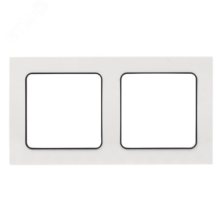 Рамка 2-м Стокгольм бел. с линией цвета черн. PROxima EXM-G-305-10