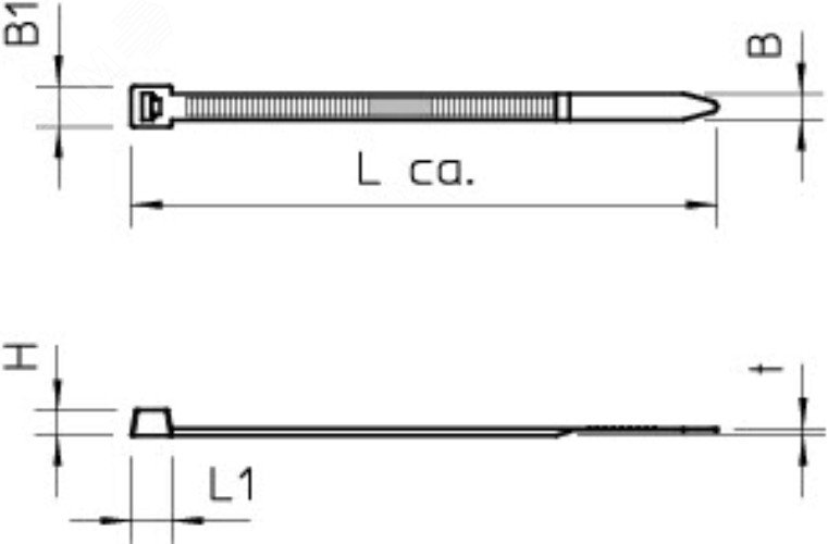 Кабельная стяжка белая 3,6x290 2331842