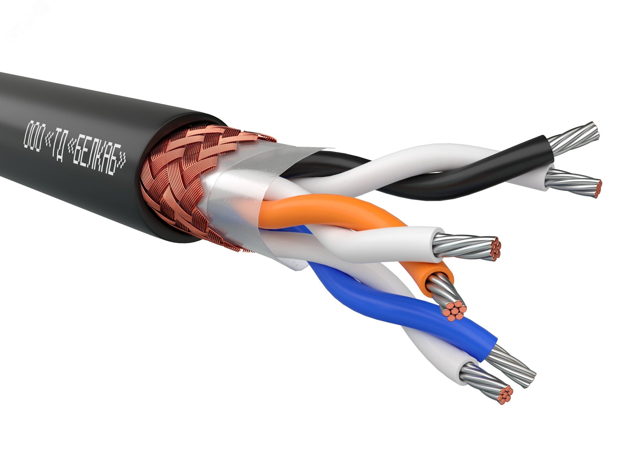 Кабель монтажный МКЭШВнг(А)-HF 1х2х0,75 ТРТС Белкаб-ВЭнгHF 1*2*0,75