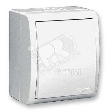 Выключатель 1-кл. ОП 15 Aqua 10А IP54 винтов. зажим бел. 1594101-030