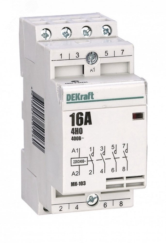 Контактор модульный МК-103 4НО 16А 230В 18053DEK