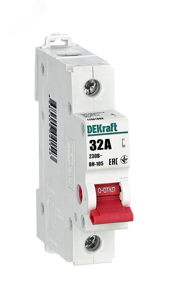 Выключатель-разъединитель 1Р 32А ВН-105 17081DEK
