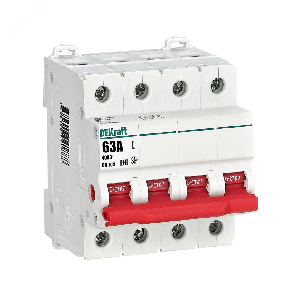 Выключатель-разъединитель 4Р 63А ВН-105 17097DEK