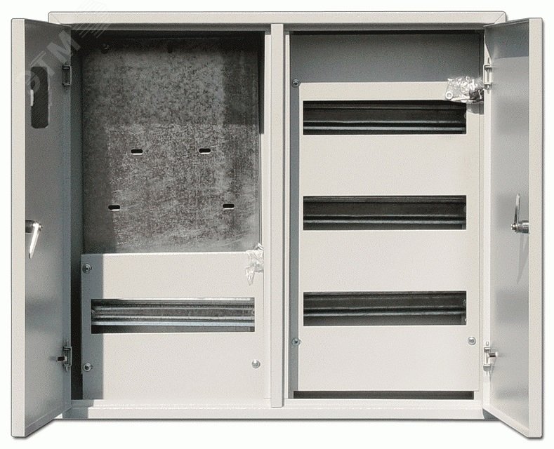 Корпус учетный навесной ЩРУН-3/48 520х585х160 3ф 48мод. IP31 двудверный метал. 30404DEK