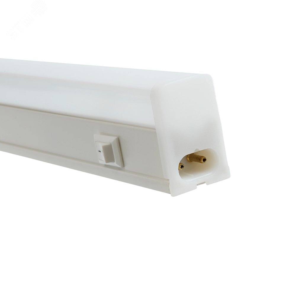 Светильник светодиодный ДПО-9w 4000К 800Лм пластик Т5 IP20 с выключателем и сетевым шнуром 27947