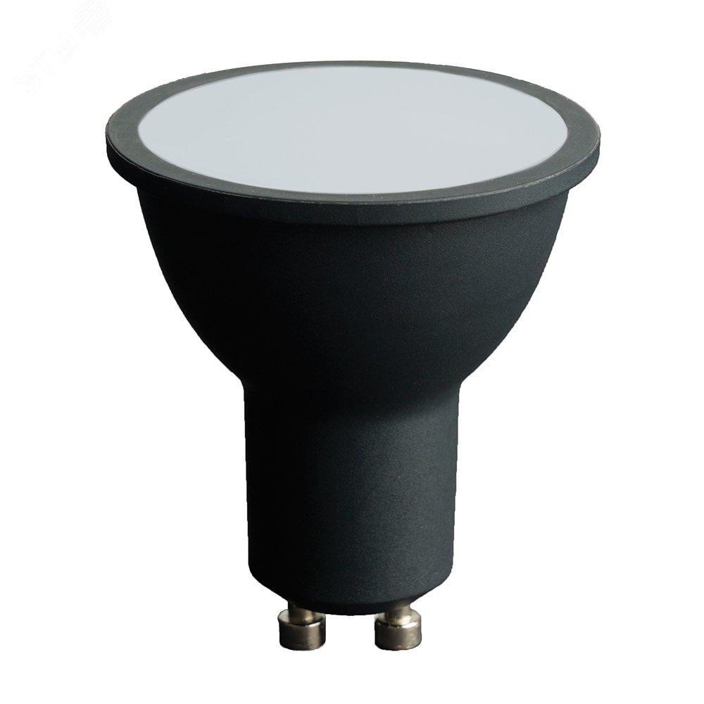 Лампа светодиодная LED 8вт 230в GU10 белый черный корпус .PRO 48959