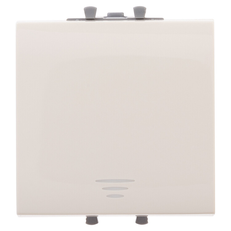 Кнопка одноклавишная модульная, "Avanti", "Ванильная дымка", 2 модуля 4405152