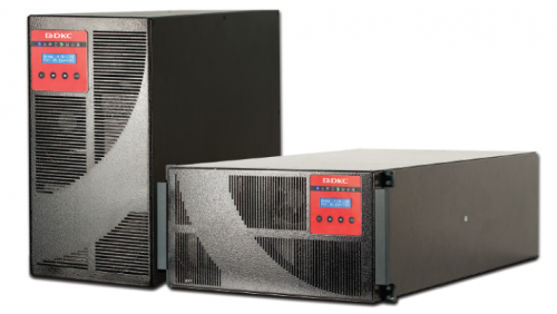 Онлайн ИБП ДКС серии Solo MD, 12000 ВА/10800 Вт, 1/1, Rack 5U, RS-232, EPO, 6xIEC C13, 4xIEC C19 + клеммная колодка, без АКБ SOLOMD12A0