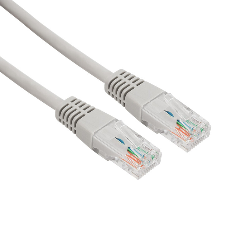 Шнур коммутационный, патч-корд U/UTP RJ45-RJ45, CAT 5e, ZH нг(А)-HF, серый, 5м 18-8007