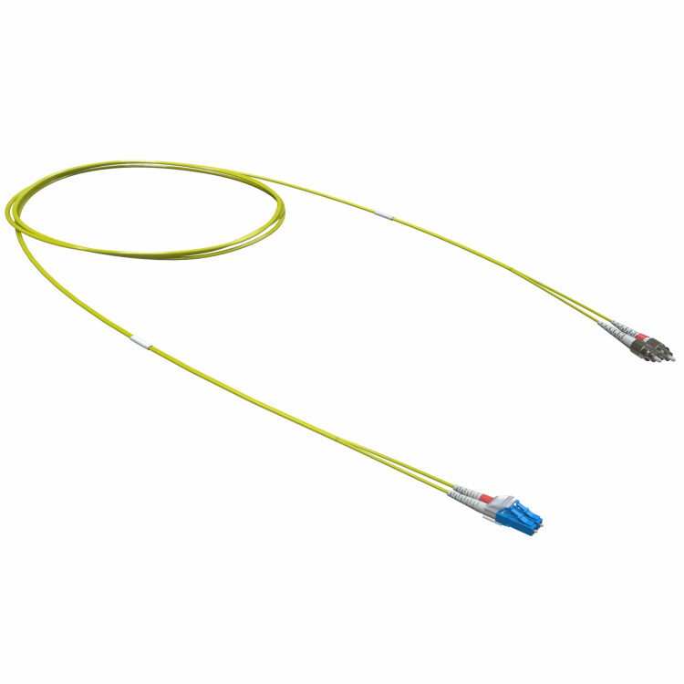 Оптический коммутационный шнур переходной Duplex LC-UPC/FC-UPC, 9/125 OS2, 2 м RNPC9DFULU2
