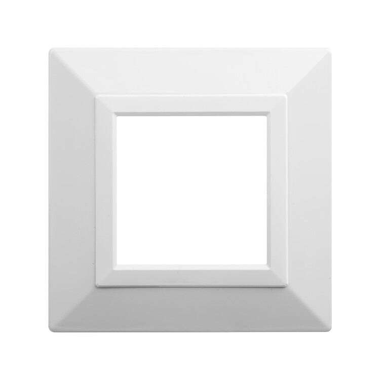 Рамка из металла, "Avanti", белая, 1 пост (2 мод.) 4400852