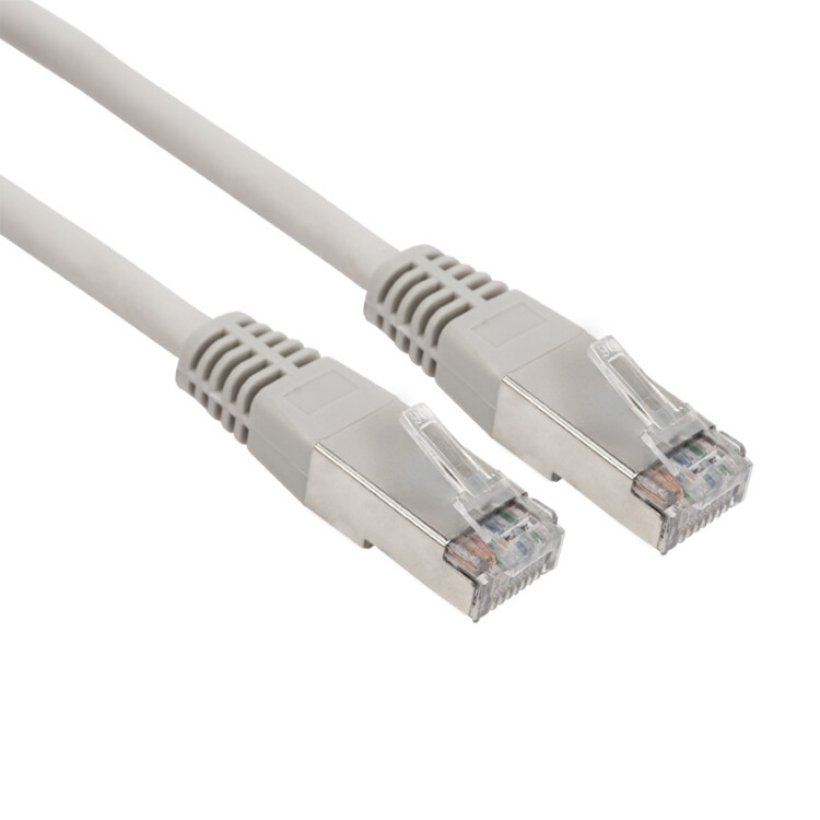 Шнур коммутационный, патч-корд F/UTP RJ45-RJ45, CAT 6, ZH нг(А)-HF, серый, 1м 18-8102-1