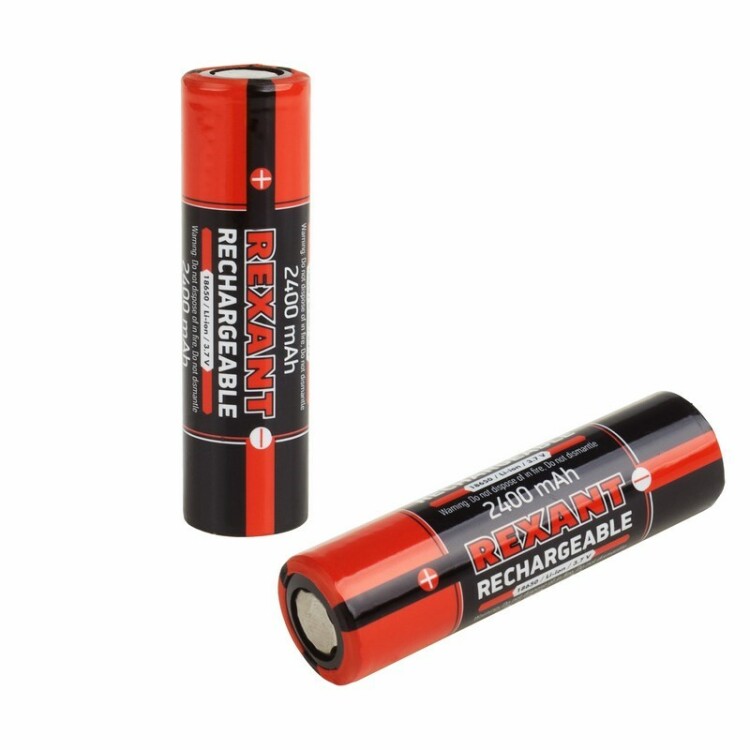 Фото товара Аккумулятор Li-ion 18650 3.7V 2400 mAH 2 шт. блистер 30-2010-05