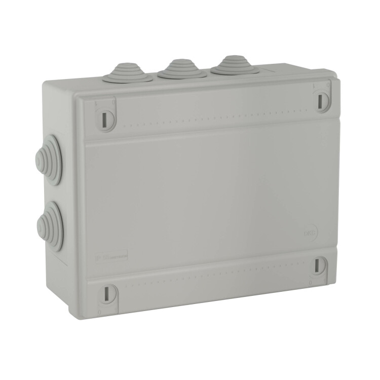 Коробка ответвит. с кабельными вводами 2х40мм + 6х32мм, IP55, 240х190х90мм 54201